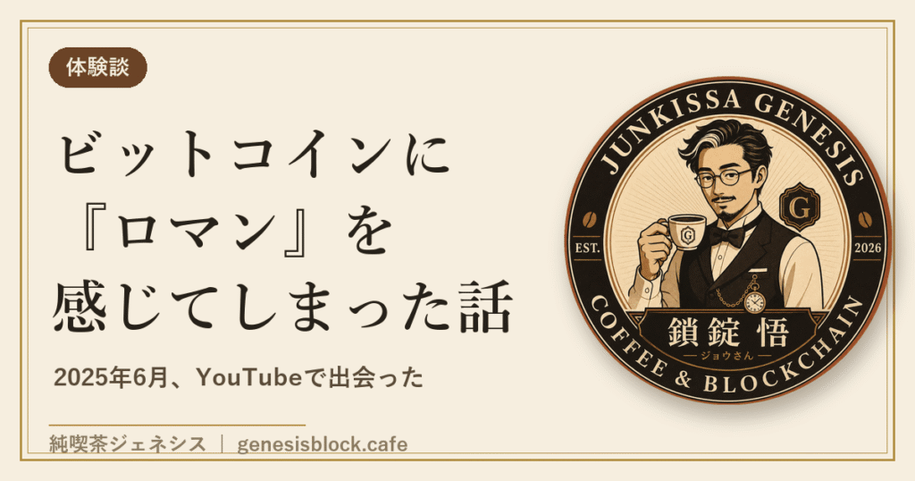 ビットコインに『ロマン』を感じてしまった話 アイキャッチ