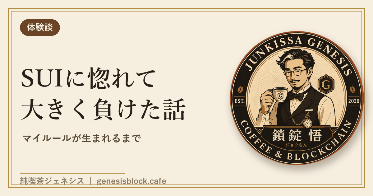 SUIに惚れて大きく負けた話 アイキャッチ
